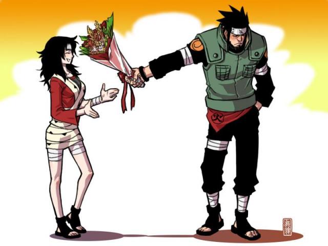 Asuma asking Kurenai out 0